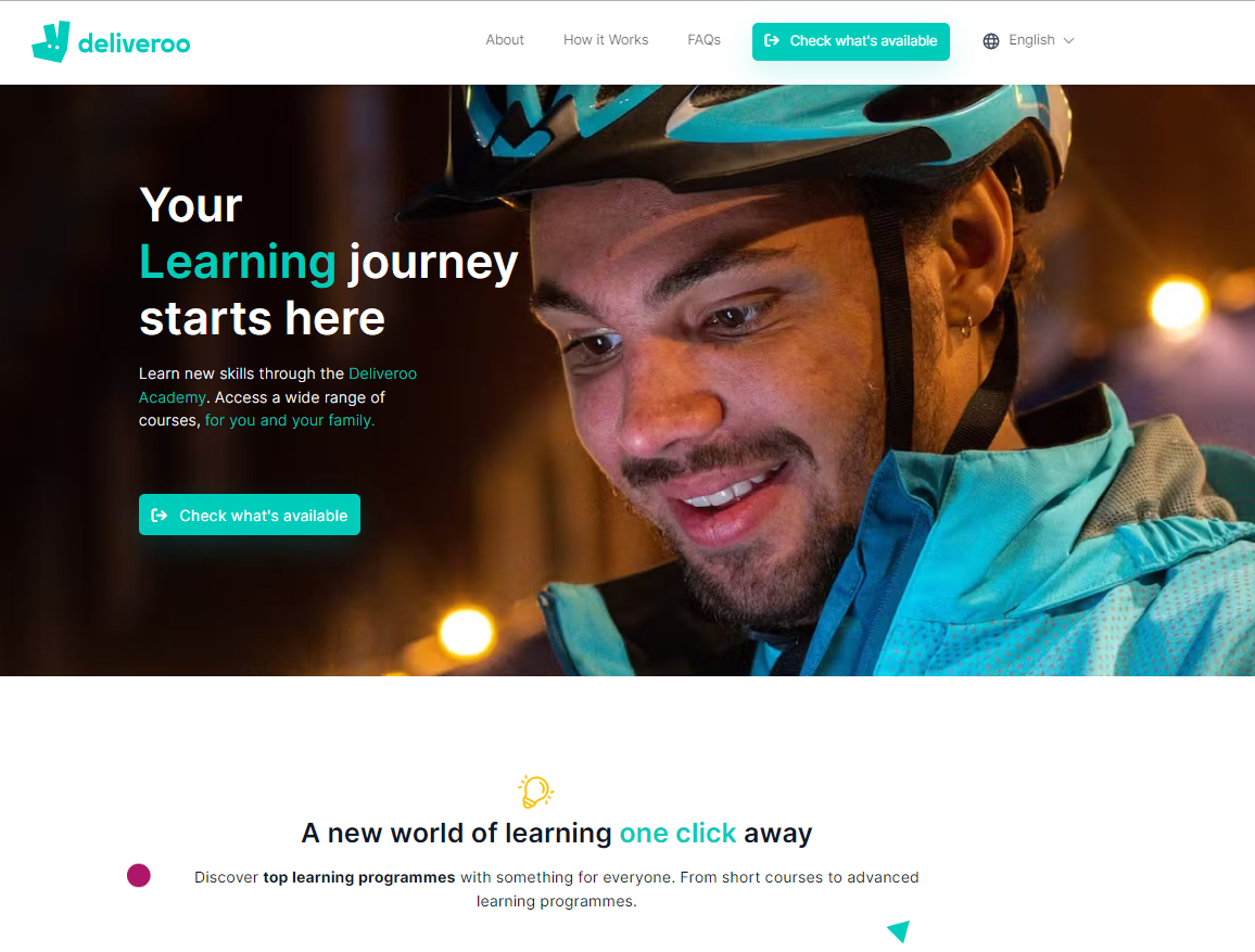 Lynx Partners with Deliveroo to Offer Education Perks to Riders